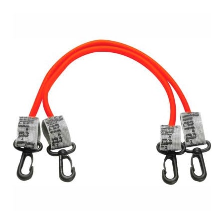 Fabrication Enterprises Thera-Band Exercise Station Accessory, 18" Red Tubing with Connectors, 1 Pair 10-1581